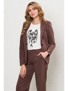&Co Woman Blezer "Presley" w kolorze brązowym rozmiar: 3XL