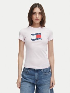 Tommy Jeans T-Shirt DW0DW22781 Różowy Regular Fit