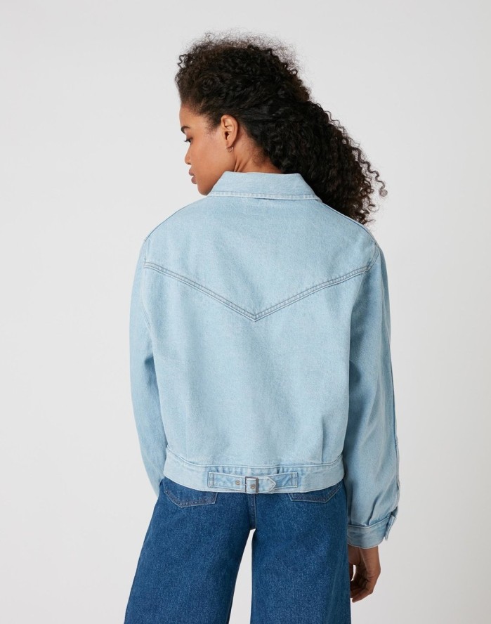 WRANGLER WESTERN UTILITY JACKET DAMSKA KURTKA JEANSOWA CLOUD NINE W427MC25E 112128831