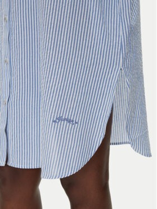 Iconique Sukienka koszulowa IC25-066 Błękitny Relaxed Fit