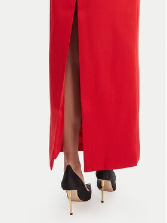 Bardot Sukienka wieczorowa Lucille 60179DB Czerwony Slim Fit