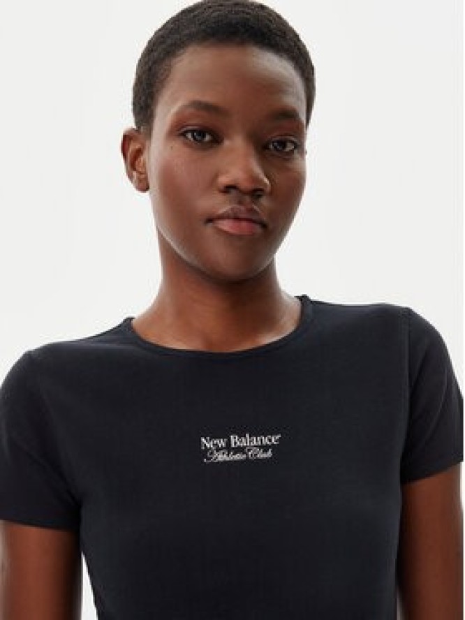 New Balance T-Shirt WT51958 Czarny Slim Fit