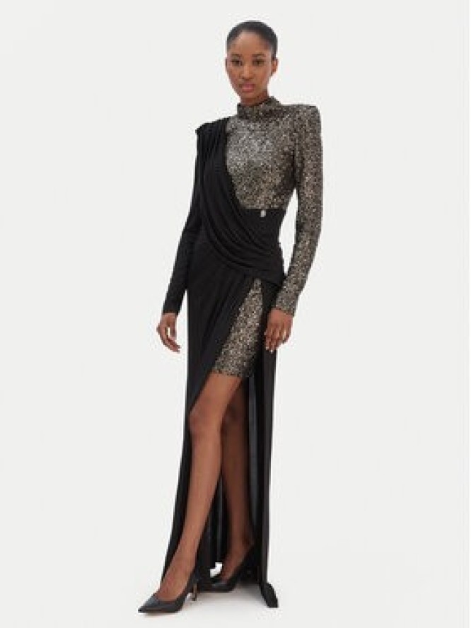 Babylon Sukienka wieczorowa T_S00823 Czarny Slim Fit