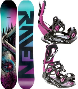 Zestaw Snowboard Raven Dahlia + Wiązania Raven FT360