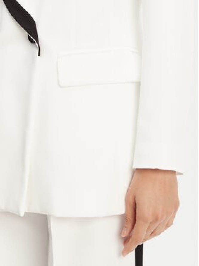 Maryley Marynarka 25EB189/43BN Biały Regular Fit