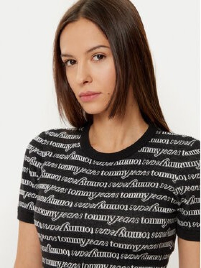 Tommy Jeans Sukienka codzienna DW0DW19478 Czarny Slim Fit