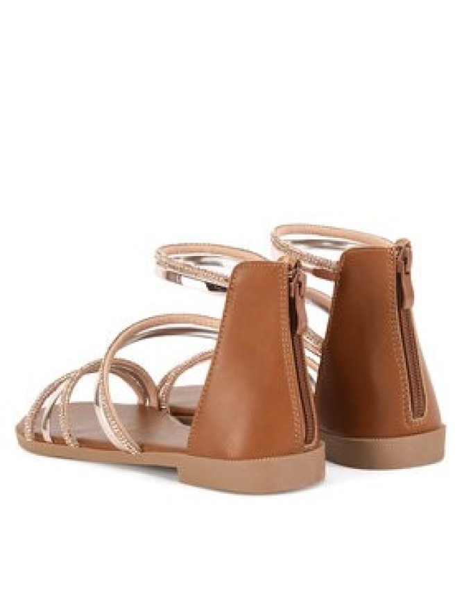 JENNY Sandały SF127-01 Brązowy