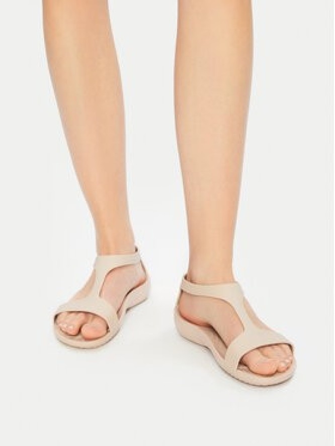 Crocs Sandały SERENA SANDAL 205469-212 Kremowy