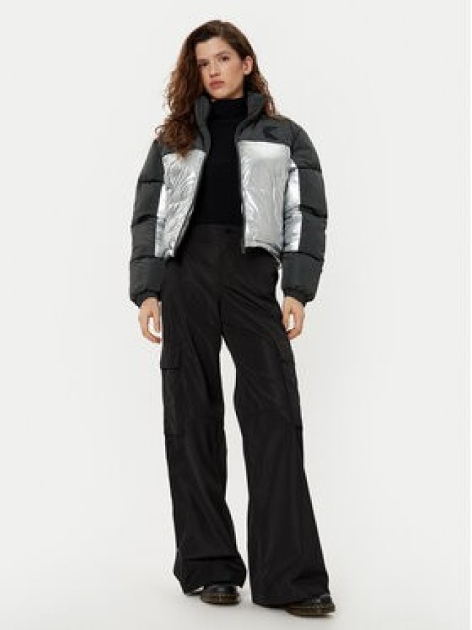 Karl Kani Kurtka zimowa Og Metallic Block 61760015 Czarny Regular Fit