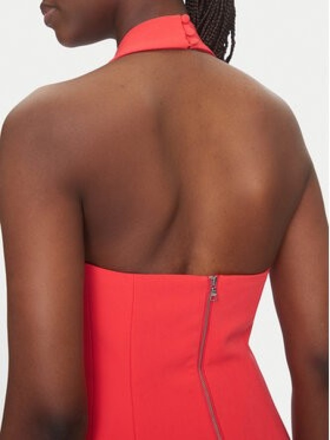 Bardot Sukienka koktajlowa 59857DB Czerwony Slim Fit