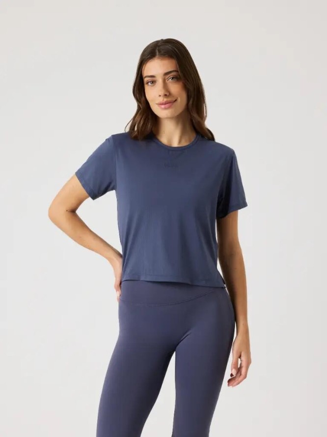 bjorn_borg BORG CROPPED T-SHIRT — ODYSSEY GRAY