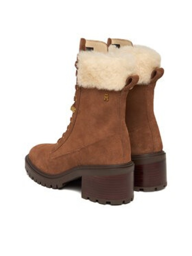 Tommy Hilfiger Trzewiki Th Shearling Lace Up Boot FW0FW08999 Brązowy