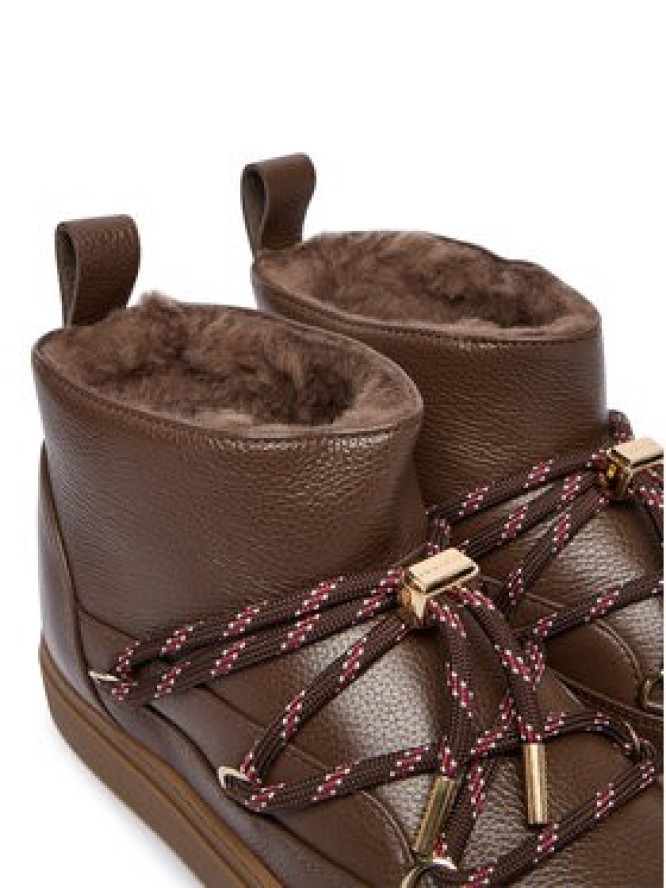 Inuikii Śniegowce Full Leather Gloss 1001.001.0371 Brązowy