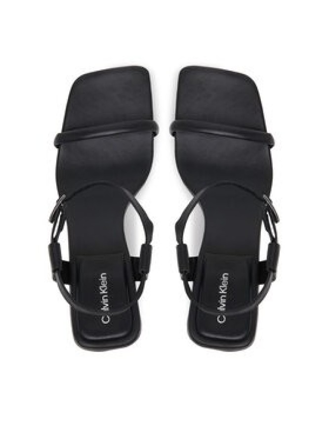 Calvin Klein Sandały Block Heel Sandal 75 Lth HW0HW02650 Czarny