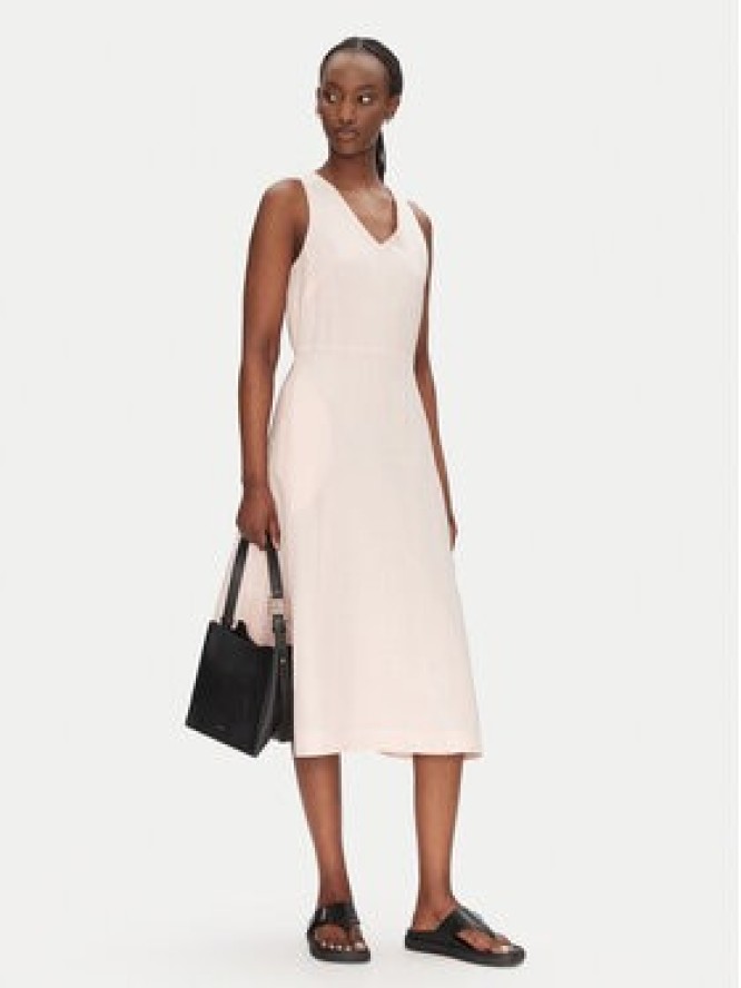 BOSS Sukienka letnia C_Dasico_1 50540512 Różowy Slim Fit