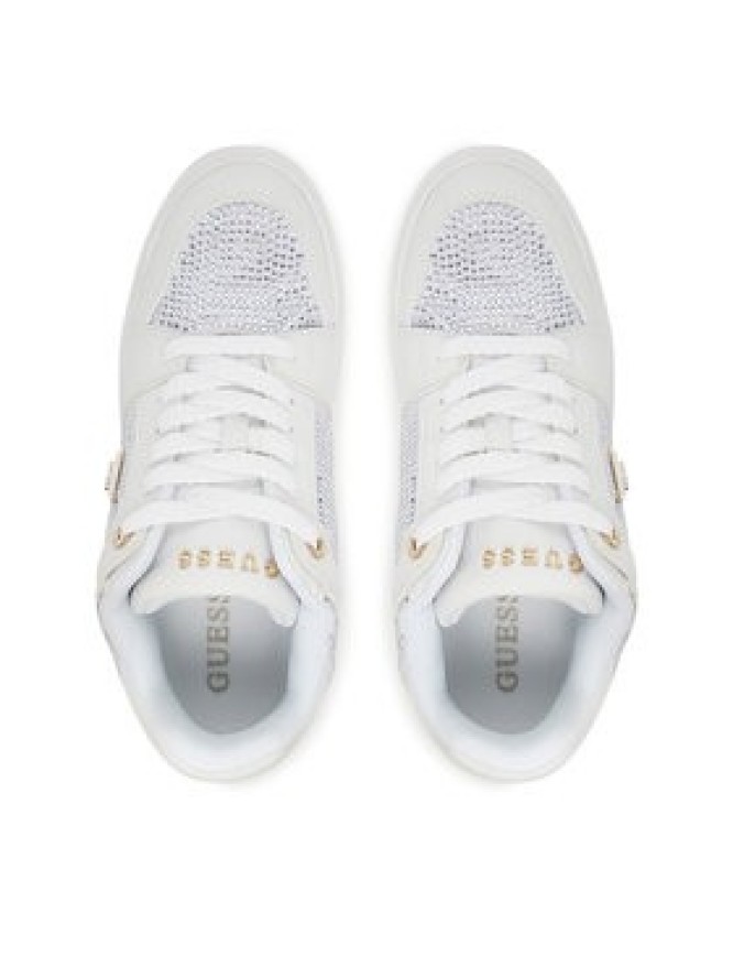 Guess Sneakersy FLTDL2 LEA12 Biały