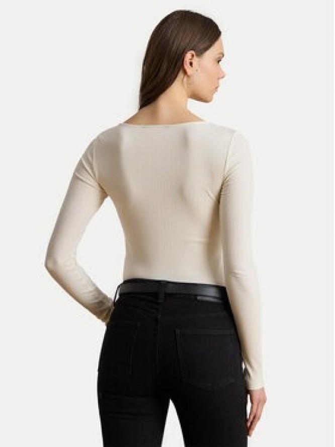 LAUREN RALPH LAUREN Bluzka 200980145001 Beżowy Slim Fit