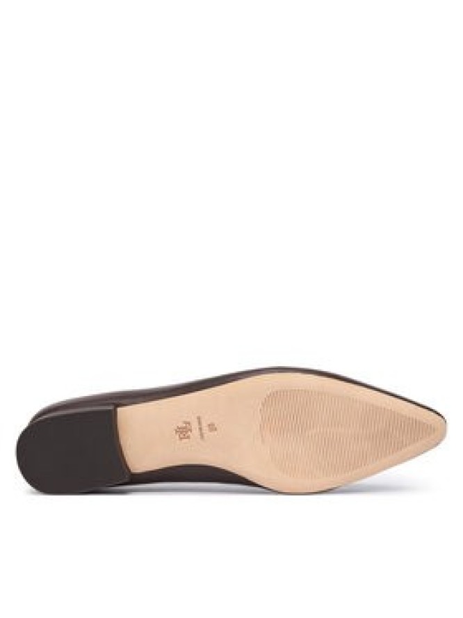 LAUREN RALPH LAUREN Baleriny Audri 802P18411005 Brązowy ciemny