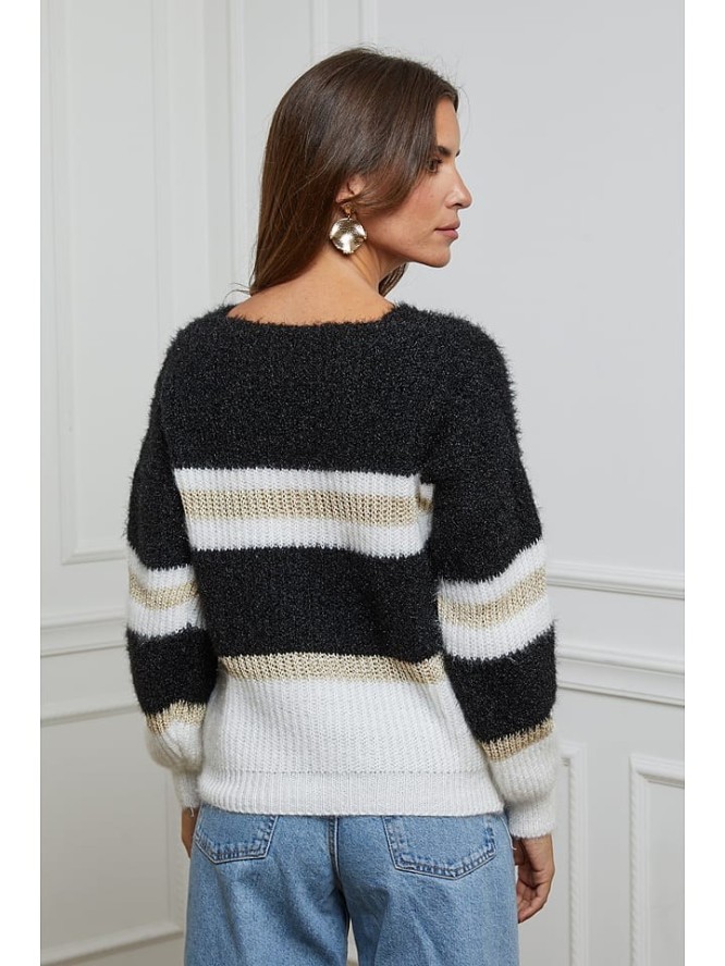 L'armoire de Suzette Sweter w kolorze czarno-białym rozmiar: 34/36