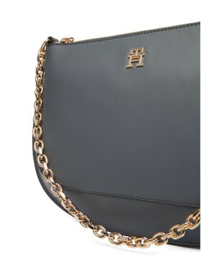 Tommy Hilfiger Torebka Th Glam Conv Med Crossover AW0AW18143 Szary