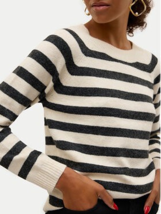 Vero Moda Sweter Doffy 10201022 Beżowy Regular Fit