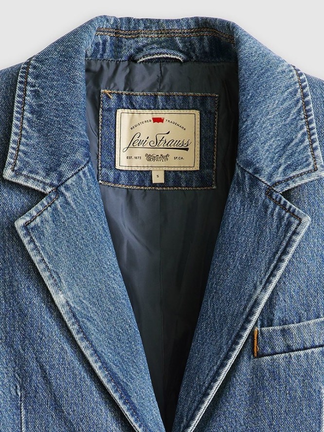 Levi's Blezer dżinsowy w kolorze niebieskim rozmiar: XS
