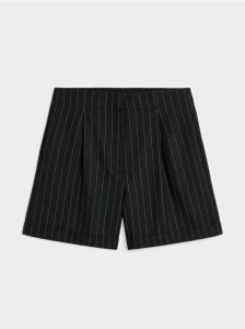 Szorty w paski - czarny