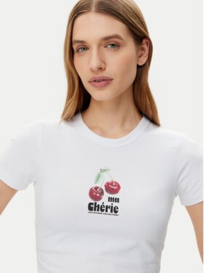 JJXX T-Shirt Gigi 12277657 Biały Stretch Fit