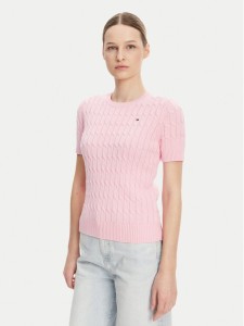 Tommy Hilfiger Sweter WW0WW38744 Różowy Regular Fit