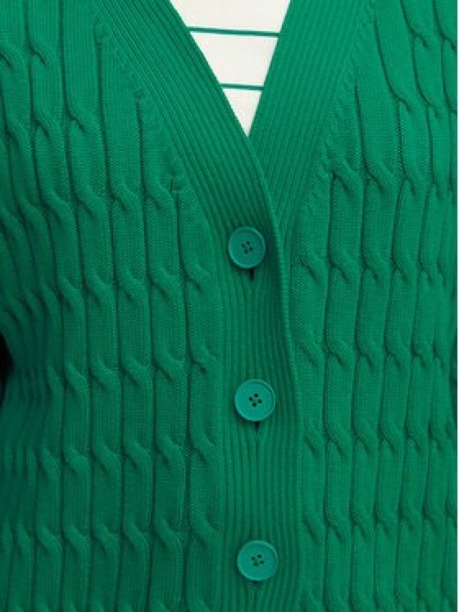 Tommy Hilfiger Kardigan WW0WW50078 Zielony ciemny Relaxed Fit