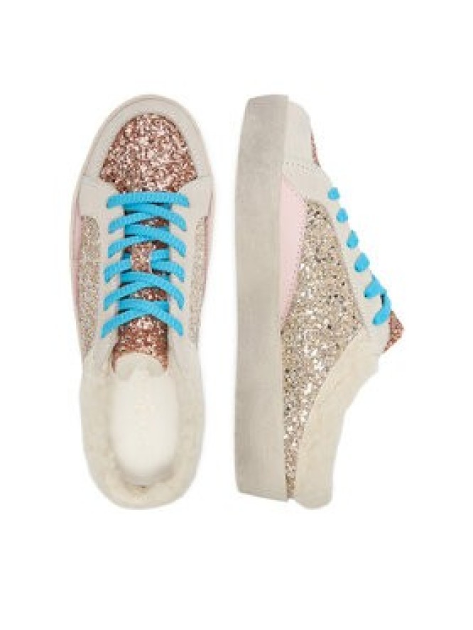 Eva Minge Klapki NARI-25/502 Złoty