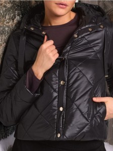 Kurtka pikowana - czarny