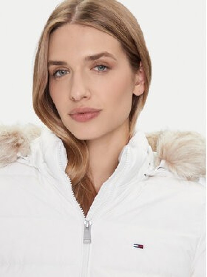 Tommy Jeans Kurtka puchowa Essential DW0DW18864 Écru Slim Fit