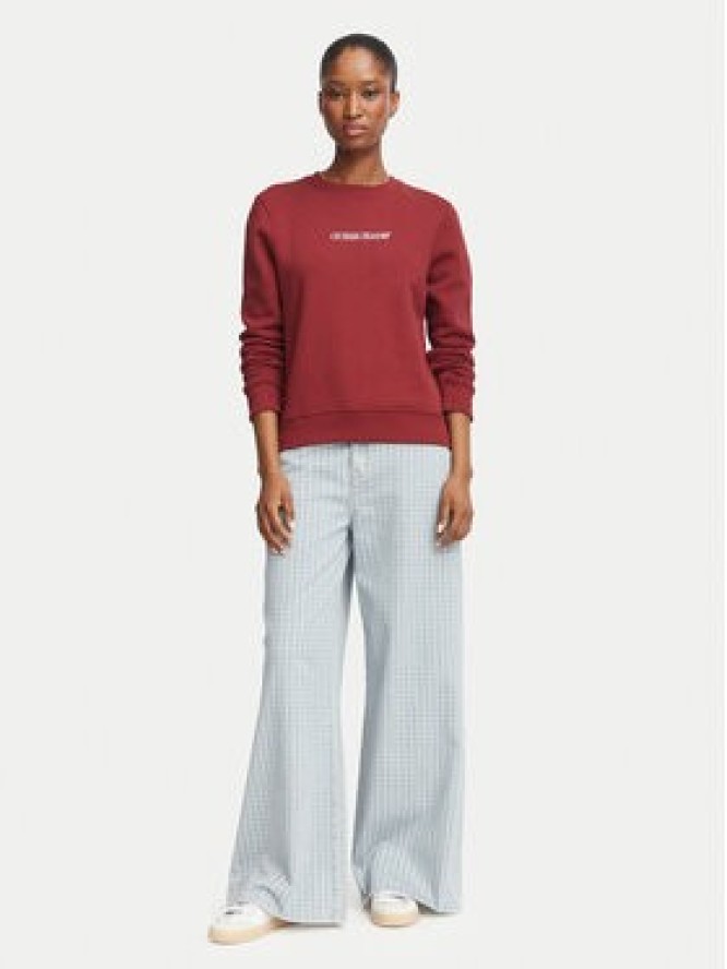 Guess Bluza W4YQ10 KC811 Bordowy Regular Fit