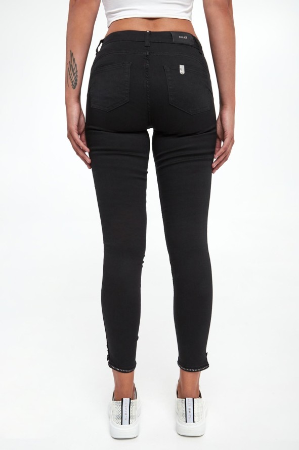 Jeansy damskie z cekinami LIU JO