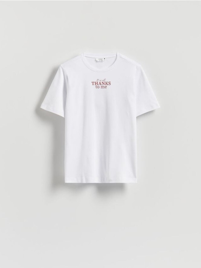 T-shirt z nadrukiem - biały