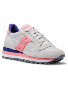 Saucony Skórzane sneakersy "Jazz Triple" w kolorze szaro-różowym rozmiar: 40
