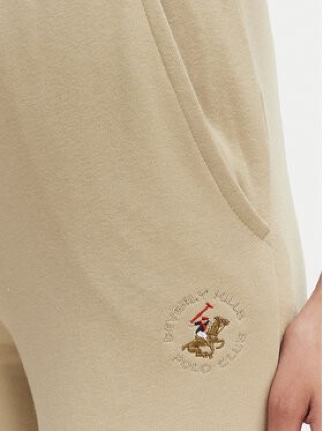 Beverly Hills Polo Club Spodnie dresowe P-SS26W-TF546550 Beżowy Regular Fit