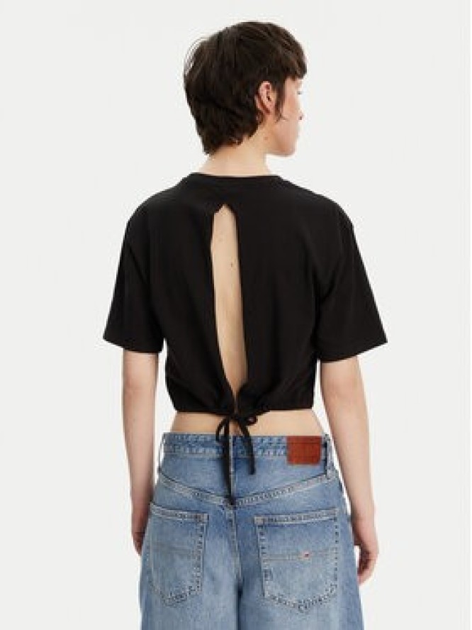 Tommy Jeans T-Shirt DW0DW20324 Czarny Relaxed Fit