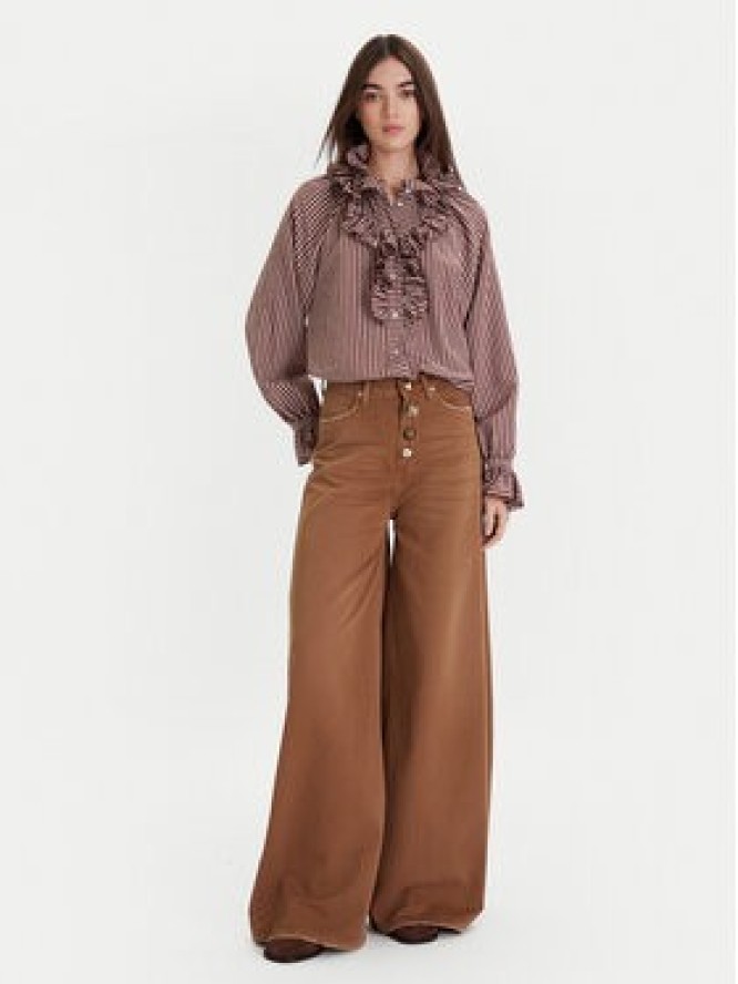 ViCOLO Jeansy DF5057 Brązowy Wide Leg