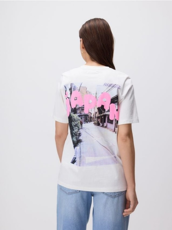 T-shirt z nadrukiem - biały