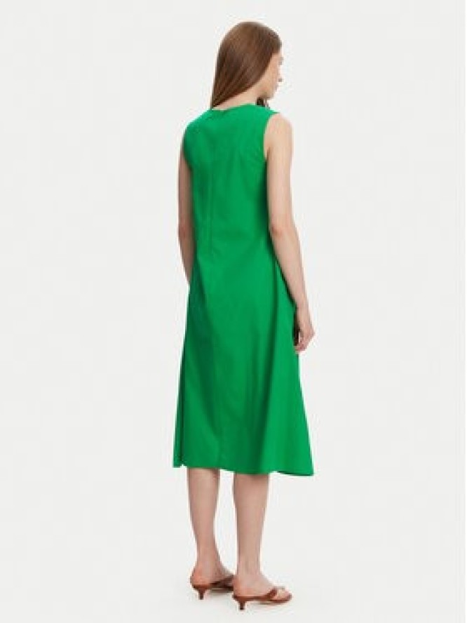 Selmark Sukienka letnia BL495 Zielony Regular Fit