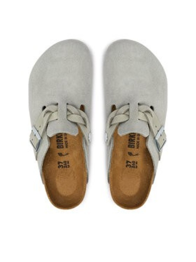 Birkenstock Klapki Boston Braided 1032933 Szary jasny