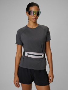 4F Koszulka do biegania szybkoschnąca damska - żółta M