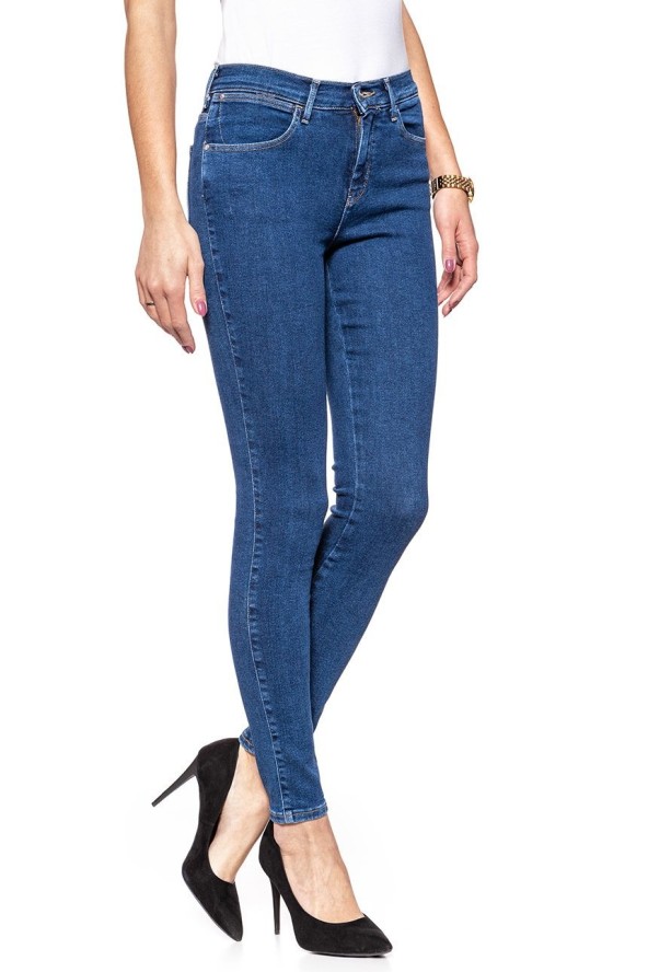 WRANGLER HIGH RISE SKINNY BLUE NOISE W27HFS047 112128073
