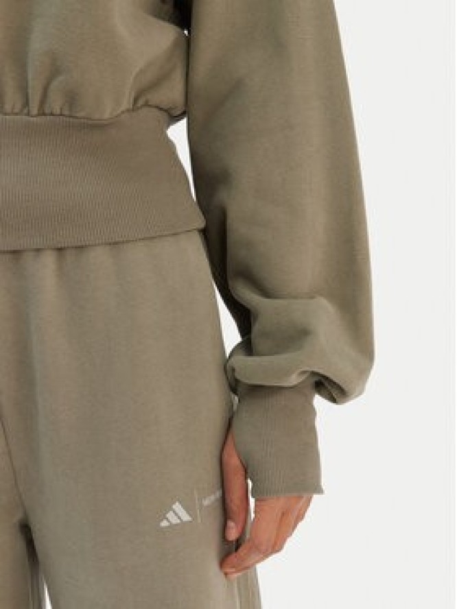 adidas Bluza JM1101 Zielony Loose Fit