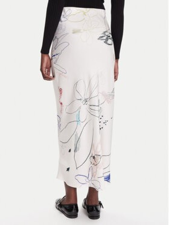 Desigual Spódnica maxi Paul 25WWFW07 Biały Regular Fit
