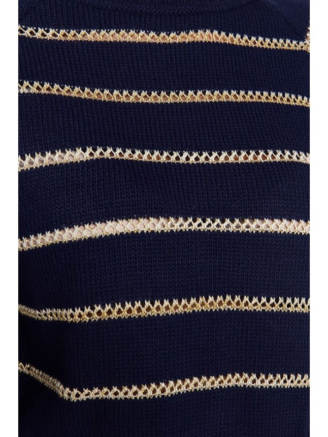 trendyol Sweter w kolorze granatowo-beżowym rozmiar: M