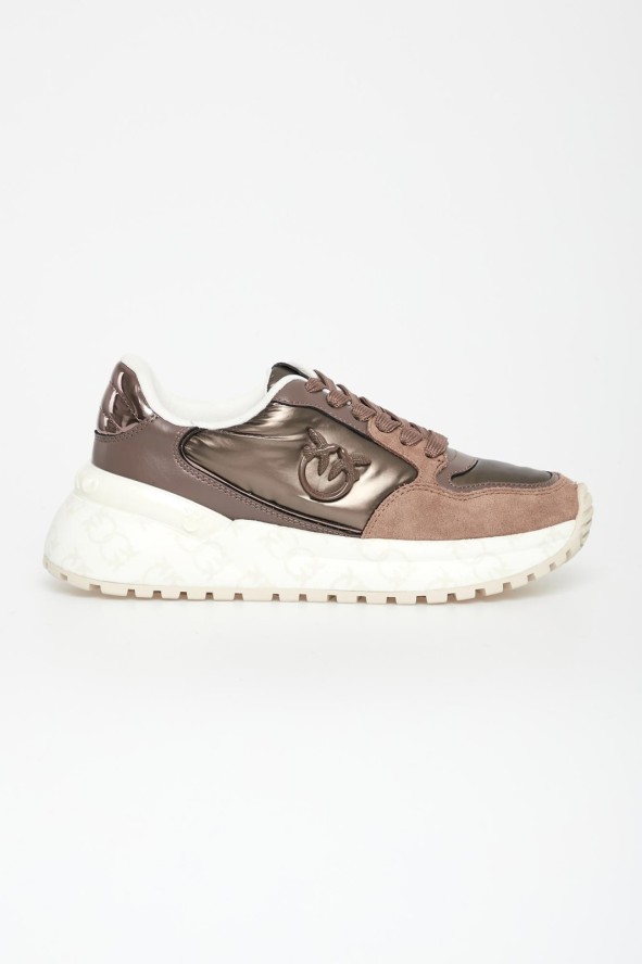 Sneakersy damskie skórzane Gem 07 PINKO