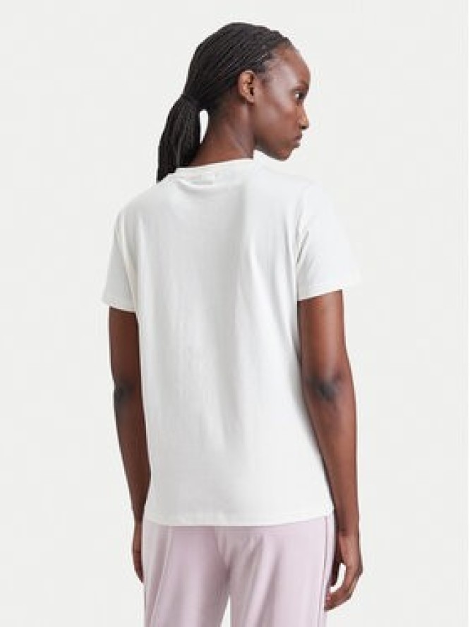 Guess T-Shirt V6BI28 K9360 Kremowy Regular Fit